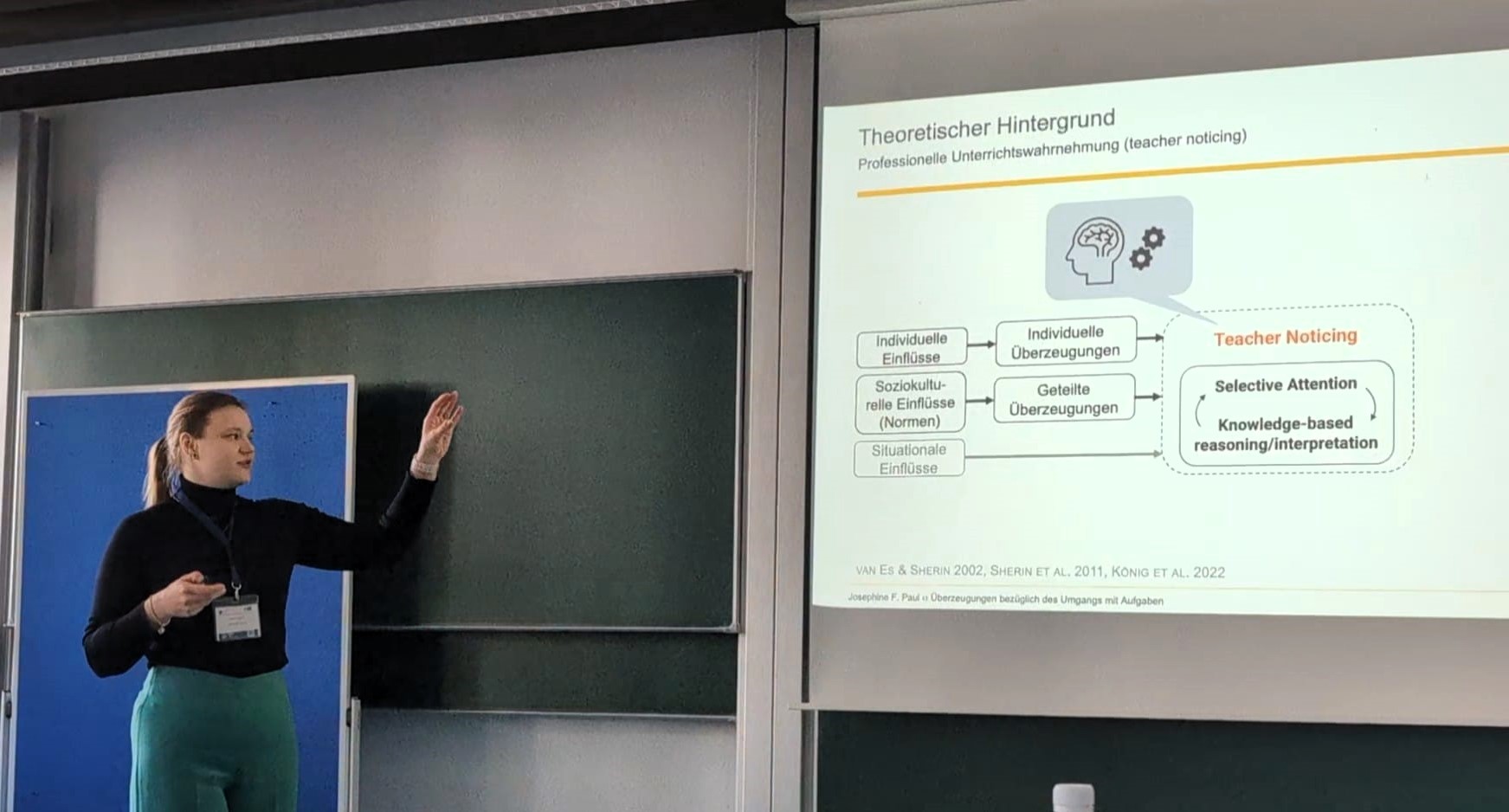 Vortrag von Josephine Paul zu den neuen Erkenntnissen aus dem TaiGer Noticing Projekt (Foto: privat)