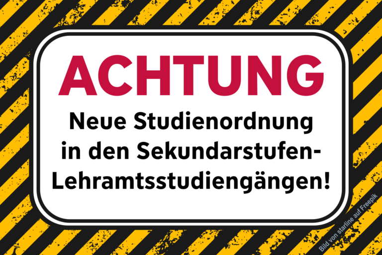 Änderung Studienordnung: Das mathematikdidaktische Studium in den Sekundarstufen-Lehramtsstudiengängen wird neu sortiert